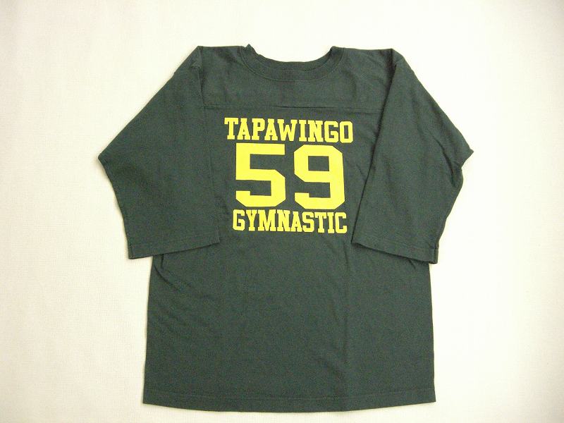 チャンピオン ７分袖フットボールTシャツ　　グリーン