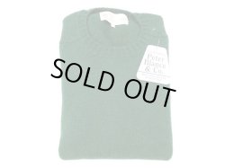 画像1: ピーターバランス シェットランドクルーネックセーター  TARTAN(グリーン)