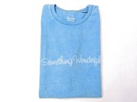 ミクスタ　S/Sクループリント Tシャツ　   SOMETHING WONDERFULL 　　パシフィックブルー