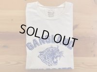 ミクスタ　　S/Sクループリント Tシャツ　   GANGLAND WILDCATS    ナチュラル   