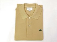 ラコステ　L１２１２半袖ポロシャツ　　beige-02S(ベージュ)