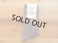 NISHIGUCHI KUTSUSHITA   シルクコットンホームソックス　　ブラウン