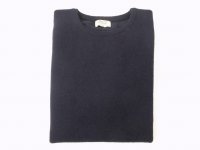 ウィリアムロッキー 　ラムウール   クルーネックセーター　    NAVY