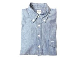 画像1: キートンチェイス　S/S PULLOVER BD SHIRT　 LT CHAMBRAY 　　BLUE