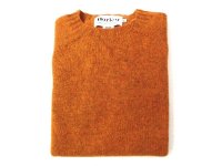 HARLEY OF SCOTLAND　　　PURE NEW WOOL クルーネックセーター 　サイズ42以上   VINTAGE ORANGE