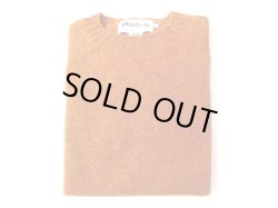 画像1: HARLEY OF SCOTLAND　　　PURE NEW WOOL クルーネックセーター 　サイズ42以上   VINTAGE ORANGE