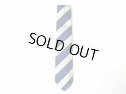 画像1: バタク　　　レジメンタル タイ　　　シルバー×ブルー