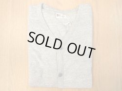 画像1: FELCO   L/S BINDER V NECK CARDIGAN         TWISTED GREY
