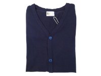 FELCO   L/S BINDER V NECK CARDIGAN         ITALIAN NAVY