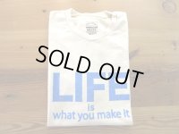 MIXTA 2023 SSプリントTシャツ　         LIFE      Natural (Blue)   