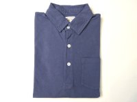 FELCO    S/S POLO SHIRT       7oz 18SINGLE JERSEY    - VINTAGE WASH NAVY