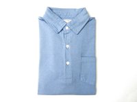 FELCO    S/S POLO SHIRT       7oz 18SINGLE JERSEY    - VINTAGE WASH SAX