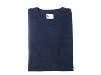 FELCO    S/S BINDER NECK POCKET TEE       7oz 18SINGLE JERSEY      ITALIAN NAVY  