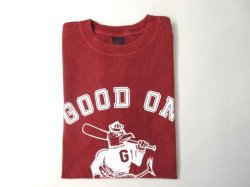 画像1: グッドオン　    BASEBALL CLUB   S/SプリントTEE　　　P-F.RED