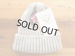 画像1: ハイランド２０００　アルパカ/ブリティッシュウール　２×１ワッチキャップ　ショートレングス　　ライトグレー