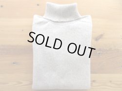 画像1: HARLEY  OF SCOTLAND    カシミア混タートルネックセーター　　CENERE(ライトグレー)