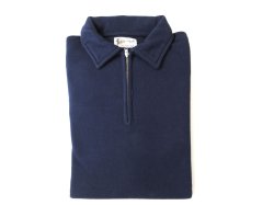 画像1: FELCO   10oz LT WEIGHT TERRY  HALF ZIP  SWEAT           ITALIAN NAVY