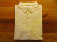 FELCO    S/S POLO SHIRT       7oz 18SINGLE JERSEY    - VINTAGE WASH YELLOW