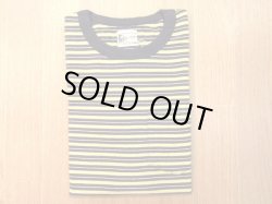 画像1: FELCO     S/S CREW POCKET TEE  SUMMER STRIPE      CHARCOAL.YELLOW/ NAVY