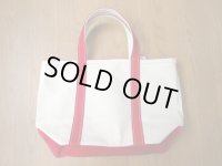 L.L.Bean   BOAT AND TOTE  OPEN-TOP    Medium 　　 Red