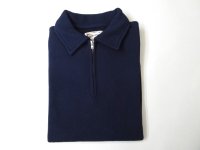 FELCO   半袖10oz LT WEIGHT TERRY  HALF ZIP  SWEAT           ITALIAN NAVY