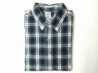 KEATON CHASE    L/S CLASSIC FIT  BD SHIRTS       BROAD TARTAN CHECK   NAVY/GREEN/WHITE