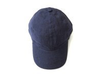 Au Vrai Chic Britain   Fold Brim Baseball Cap　　　Irish Linen    INDIGO