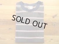 FELCO   S/S CREW POCKET TEE   CRESER STRIPE                  Deep Black-White& Burgundy