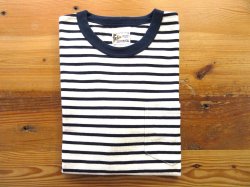 画像1: FELCO       S/S CREW POCKET TEE AMERICAN VINTAGE STRIPE       NAVY×WHITE