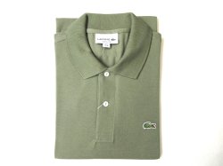 画像1: ラコステ　L１２１２半袖ポロシャツ　　BMY (vert khaki)