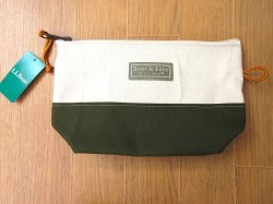 画像1: L.L.Bean   BOAT AND TOTE  ZIP・POUCH  　　　　　 Antique Olive