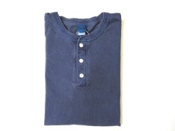 画像1: GOOD ON　L/S     HENLEY TEE           　　P-NAVY