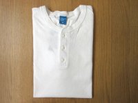 GOOD ON　L/S     HENLEY TEE           　　W-WHITE