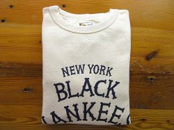 画像1: FELCO   CLSSIC FIT10oz  TERRY  CREW SWEAT       NEW YORK BLACK YANKEES       NATURAL