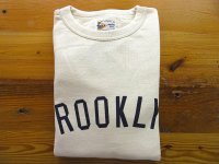 FELCO   CLSSIC FIT10oz  TERRY  CREW SWEAT        BROOKLYN ROYAL GIANTS     NATURAL
