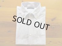 Pt.Alfred  　L/S BDシャツ　キャンディストライプ　　　ホワイト×ネイビー