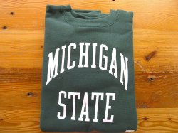 画像1: CHAMPION   REVERSE WEAVE　TRUE TO ARCHIVES クルースウェット　MICHIGAN STATE (グリーン)