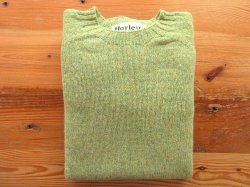 画像1: HARLEY OF SCOTLAND　　　PURE NEW WOOL クルーネックセーター 　   AVOCADO