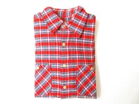 CAMCO L/S ダブルフェイス フランネルシャツ 　　　レッド