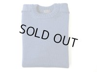 MANIFATTURA CECCARELLI         CREW NECK GUERNSEY SWEATER　　   MID BLUE