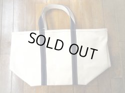 画像1: L.L.Bean  ZIP TOP BOAT AND TOTE       Large　　      Blue
