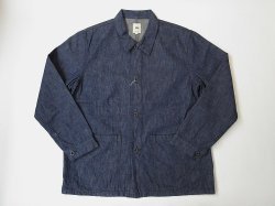 画像1: FOB FACTORY　 F2447-WA    DENIM COVER ALL　  　 One washed