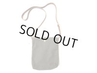 HERITAGE LEATHER　   　CANVAS SACOCHE BAG W/LEATHER STRAP　　　OLIVE