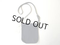 HERITAGE LEATHER　   　CANVAS SACOCHE BAG W/LEATHER STRAP　　　NAVY