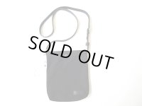 HERITAGE LEATHER　   　CANVAS SACOCHE BAG W/LEATHER STRAP　　　BLACK