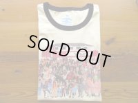 BLUESCENTRIC    半袖プリントリンガーTシャツ　　The Roxy LA  Waldo       　Natural