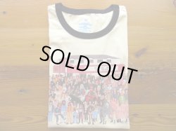 画像1: BLUESCENTRIC    半袖プリントリンガーTシャツ　　The Roxy LA  Waldo       　Natural