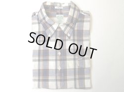 画像1: KEATON CHASE    S/S CLASSIC FIT PULLOVER BD SHIRT   COTTON/LINEN/RAMIE       WHITE/NAVY