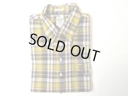 画像1: KEATON CHASE    S/S CLASSIC FIT PULLOVER BD SHIRT   COTTON/LINEN/RAMIE      YELLOW