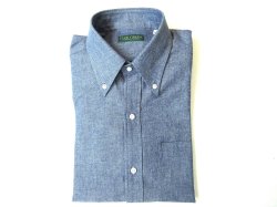 画像1: EVERGREEN   オリジナルB.Dシャツ　　シャンブレー　BLUE